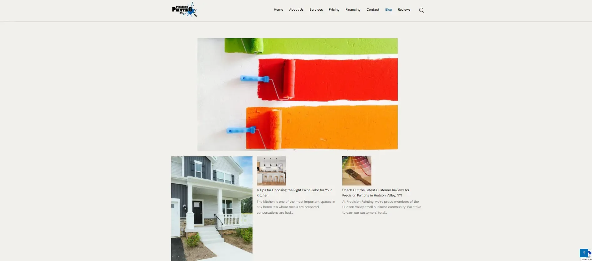 Custom Blogs Tailored for Painter's Website